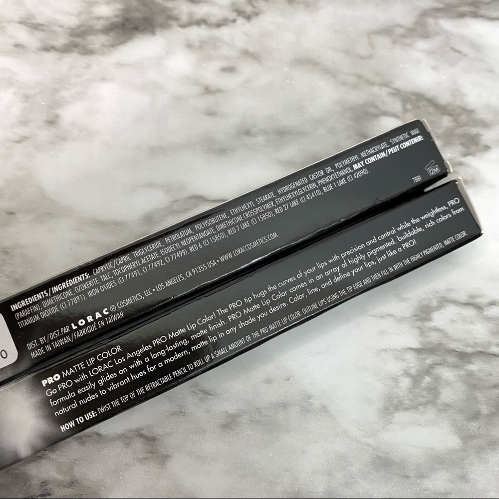 Lorac Pro Matte Lip Color Ruby Red X2 - Picture 3 of 5